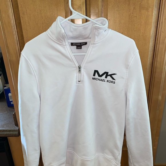 Michael Kors Other - Michael Kors White Zip Pullover